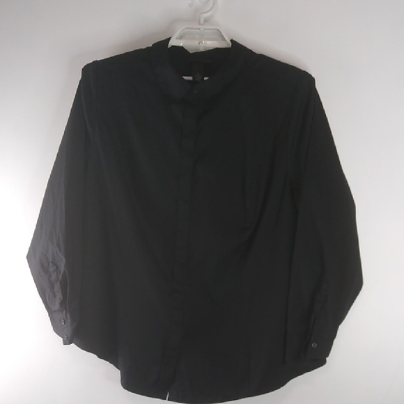 Lane Bryant -Classic Black Button-Up Shirt - Size 22 - Picture 1 of 5
